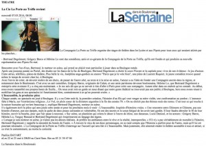 « La Cie La Porte au Trèfle..DansLeBoulonnais.fr »
